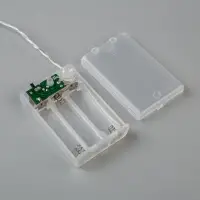 Гирлянда &laquo;Нить&raquo; 2 м, IP20, прозрачная нить, 20 LED, свечение белое, 2 режима, AAх3