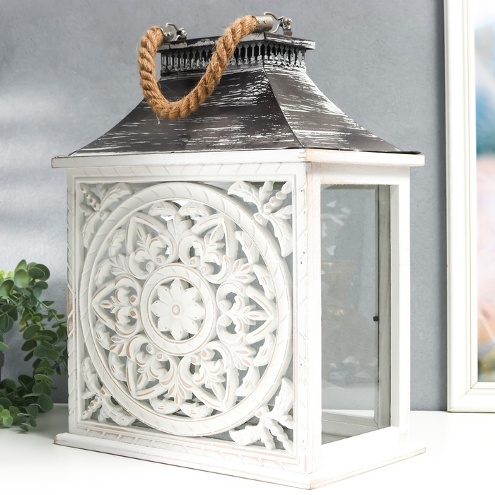 Подсвечник дерево Подсвечник дерево "Медальон лепнина" набор 2 шт 29х22х13 см, 47х19х31 см