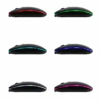 Мышь MB-2.4 беспроводная, оптическая, подсветка, 800-1600 dpi, USB, Bluetooth, чёрная