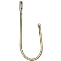 Крючок для штор ТУНДРА KS011, однорожковый, цвет бронза, 2 шт Крючок для штор ТУНДРА KS011, однорожковый, цвет бронза, 2 шт