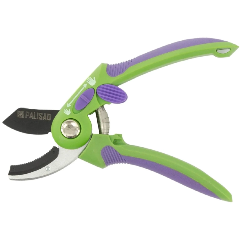 Секатор Palisad 215мм с наковальней, регулир захвата, двухкомп рукоят 60486