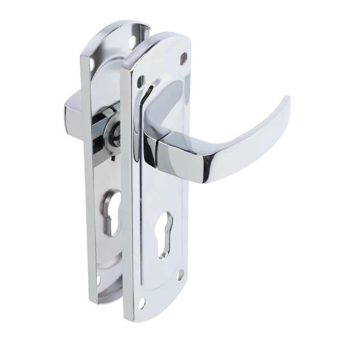 Ручки на планке LOCKLAND 002, м/о 55 мм, цвет хром Ручки на планке LOCKLAND 002, м/о 55 мм, цвет хром