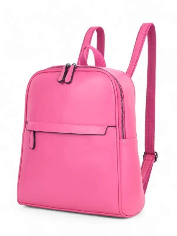 Рюкзак-сумка женский на молнии, с карманами, размер 27&times;9.5&times;32 см, фуксия