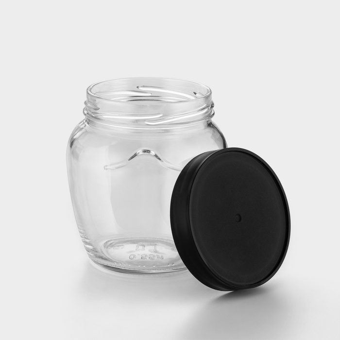 Набор стеклянных банок с чёрной полимерной крышкой, ТО-82 мм, 550 мл, 6 шт. Набор стеклянных банок с чёрной полимерной крышкой, ТО-82 мм, 550 мл, 6 шт.
