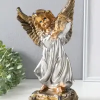 Фигура "Ангел с фонарём" 34х22х15 см