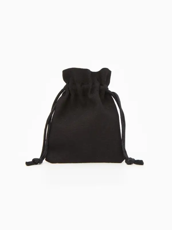 Мешочек подарочный «Хлопок», 7×9 см, чёрный Мешочек подарочный «Хлопок», 7×9 см, чёрный