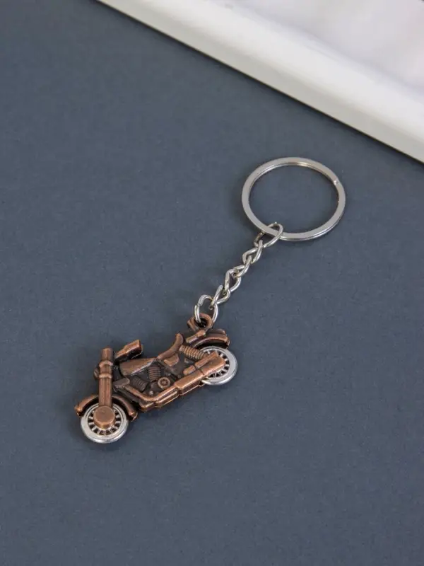 Брелок для ключей на кольце &laquo;Мотоцикл&raquo;, колёса крутятся, металл, 1.9&times;4 см