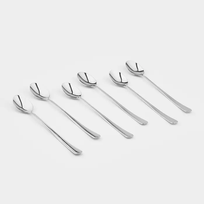 Ложка для коктейля &laquo;Мондиал&raquo;, длина 19.5 см, толщина 2.5 мм, цвет серебряный