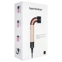 Haбop фeн Super hairdryer розовый (5 в 1) 2.7м