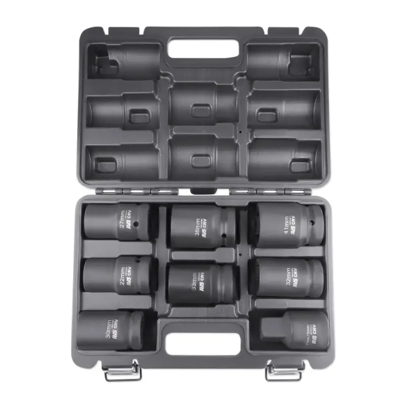 Набор головок для механического гайковерта 1"DR (22-41мм) (8 предметов) AVS NGL01-8I