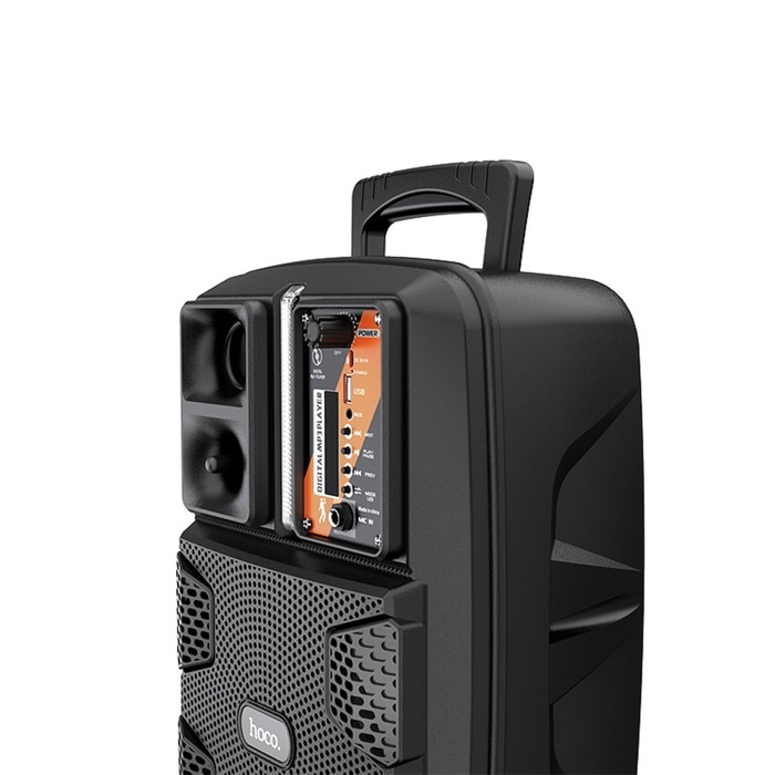 Портативная колонка Hoco BS37, 10 Вт, 1800 мАч, BT5.0, microSD, USB,AUX,FM, микрофон, черная Портативная колонка Hoco BS37, 10 Вт, 1800 мАч, BT5.0, microSD, USB,AUX,FM, микрофон, черная