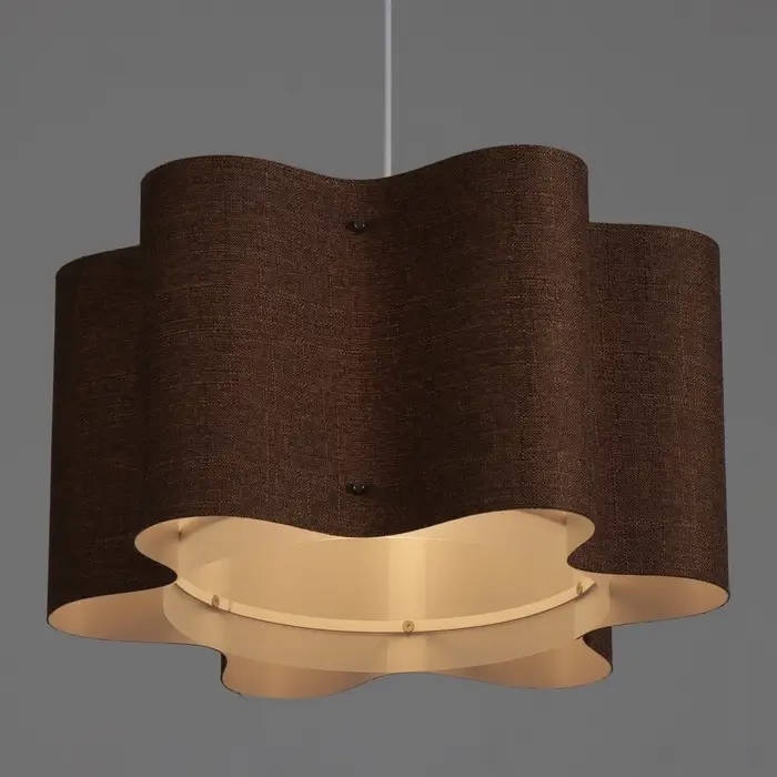 Светильник подвесной BayerLux &laquo;Лаура&raquo;, Е27 15 Вт, шоколадный, 52&times;52&times;26-126 см