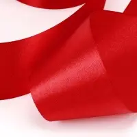 Лента атласная, 50 мм, 23&plusmn;1 м, красная №26