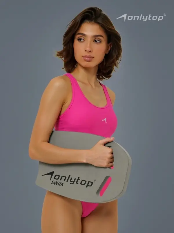 Доска для плавания ONLYTOP, 40&times;27.5&times;3.5 см, серая
