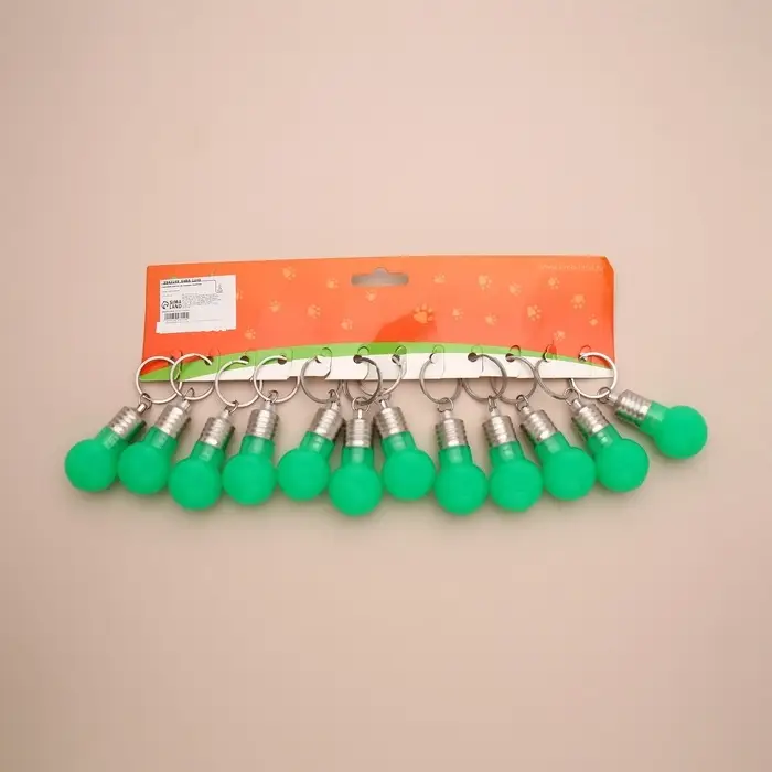 Световой маячок на ошейник, для больших и средних собак, фасовка 12 шт., пластик, металл, зелёный