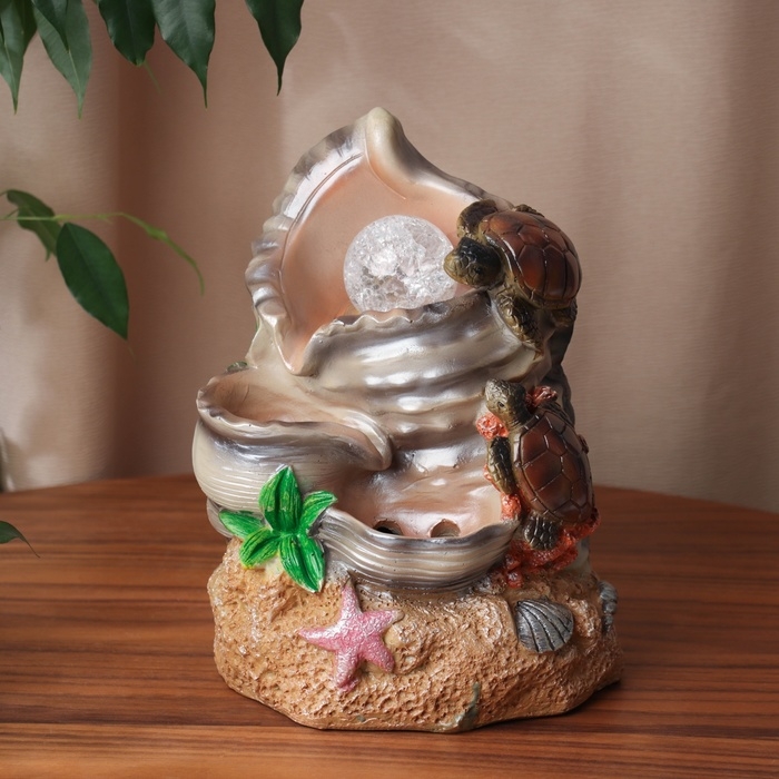 Фонтан Фонтан "Семья черепашек" 25х16 см (с подсветкой)