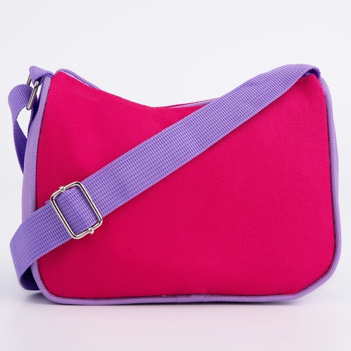 Сумка детская, текстильная, цвет сиренево-розовый 4 см х 17 см х 13 см