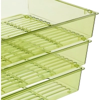 Лоток горизонтальный Attache Bright Colours решетчатый прозрачный зеленый