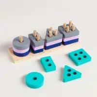 Детская развивающая пирамидка &laquo;Собери сам&raquo; 4.2&times;3.5&times;13 см