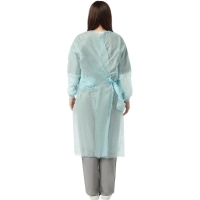 Халат хирург. стер, ЕВРО, рук.манж, дл.140 см, р.50-52, пл.25, смс, 1шт