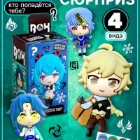 Игрушка - сюрприз Funny box WOOW TOYS &laquo;Аниме&raquo;: детский брелок, наклейки, карточка, МИКС