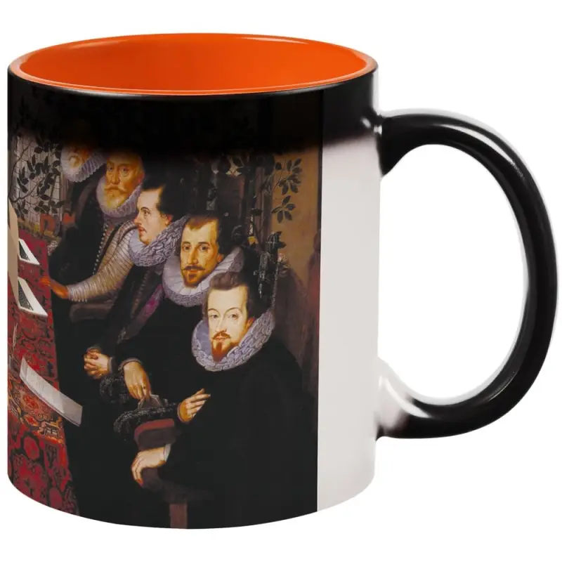 Кружка-хамелеон &laquo;Новая классика. Dream Team&raquo;, матовая, оранжево-черная