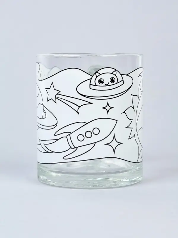 Кружка под роспись "Космическая" (краска в наборе)