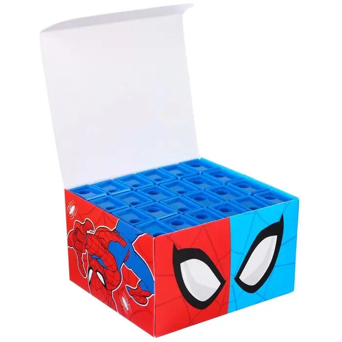 Точилка пластиковая прямоугольная, «Человек-паук»