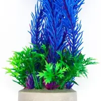 Растение для аквариума, до 35 см, синее