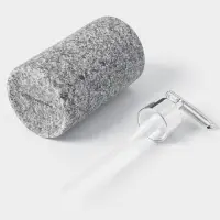 Аксессуары для ванной Доляна &laquo;Гранит&raquo;, 3 предмета, дозатор 350 мл, мыльница, стакан, серые