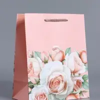 Пакет подарочный ламинированный "Улыбайся" 18 х 22,3 х 10 см