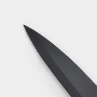 Нож кухонный с антиналипающим покрытием Доляна &laquo;Супер-блэк&raquo;, лезвие 12 см, чёрный