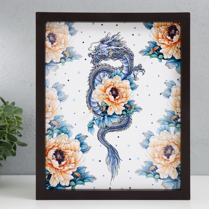 Ключница открытая Ключница открытая "Цветочный дракон" 27х22 см
