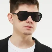 Очки солнцезащитные &laquo;OneSun. Маска&raquo;, uv 400, линза 4.5&times;5.8 см, чёрный