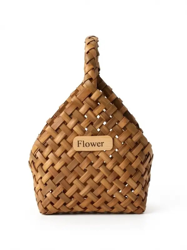 Корзина плетеная, 23&times;12&times;7&times;22/28 см, секвойя