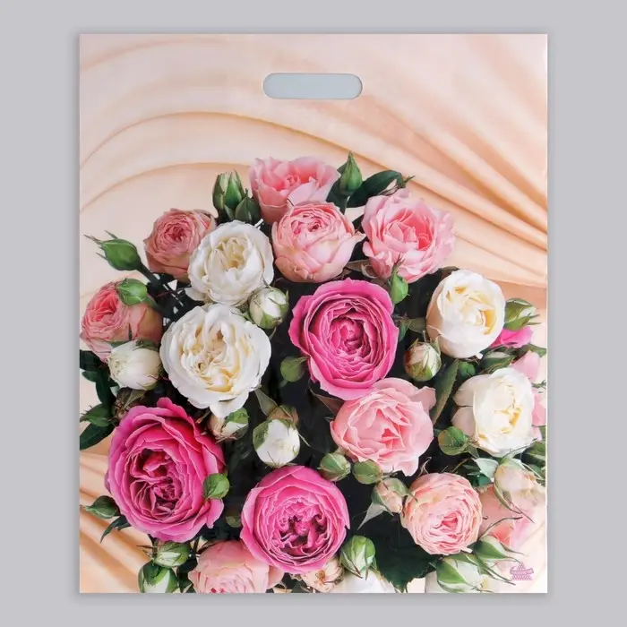 Пакет «Желанный букет», полиэтиленовый, с вырубной ручкой, 38×45 см, 60 мкм Пакет «Желанный букет», полиэтиленовый, с вырубной ручкой, 38×45 см, 60 мкм