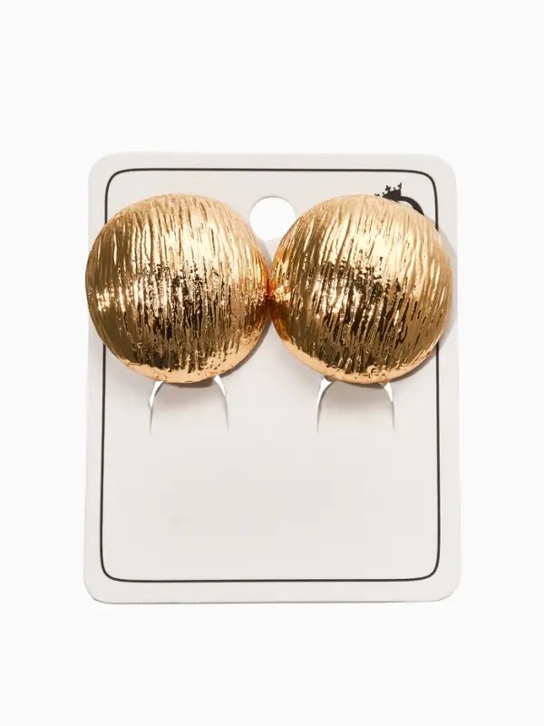 Серьги клипсы для ушей QF &laquo;Полукруг&raquo;, цвет золото