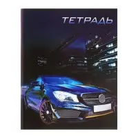 Тетради 96 листов в клетку Calligrata &laquo;Авто&raquo;, серые листы, 4 штук