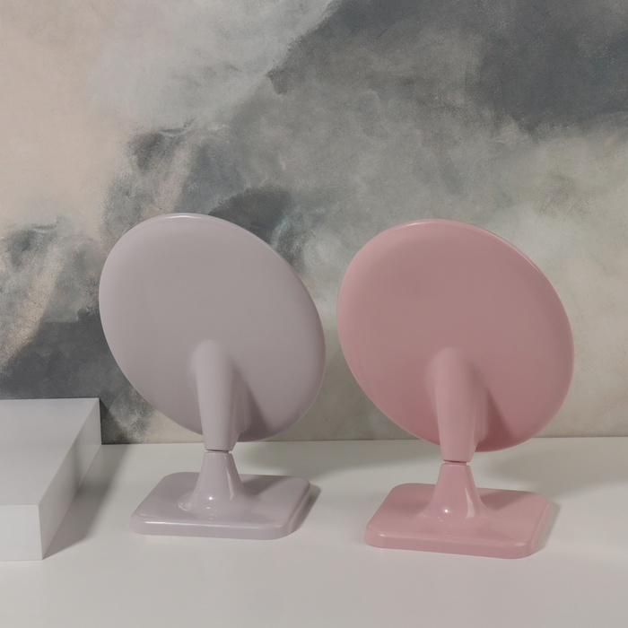 Зеркало настольное «Овал», зеркальная поверхность 14,3 × 20 см, цвет МИКС Зеркало настольное «Овал», зеркальная поверхность 14,3 × 20 см, цвет МИКС