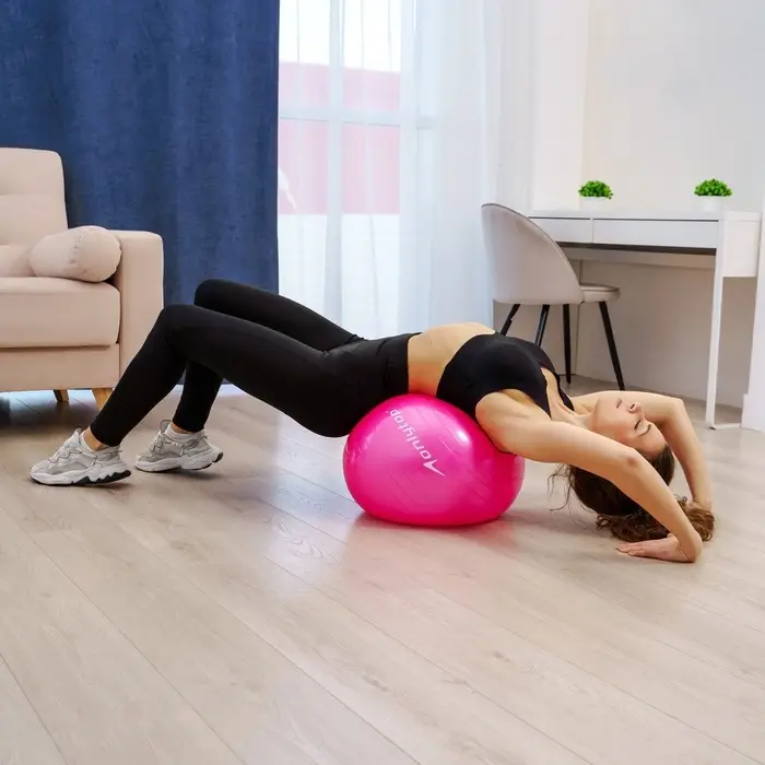 Фитбол ONLYTOP, d=65 см, 900 г, антивзрыв, МИКС