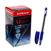 Ручка шариковая ErichKrause U-109 Classic Stick&Grip 1.0, Ultra Glide Technology, чернила синие