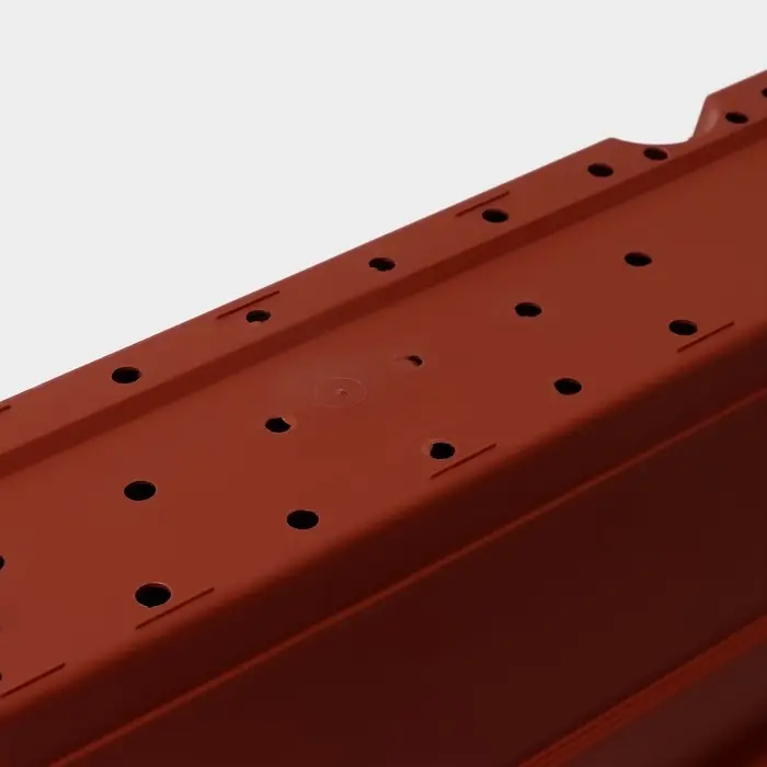 Ящик балконный для цветов, 16 л, 80&times;20&times;17 см, пластиковый, цвет терракот