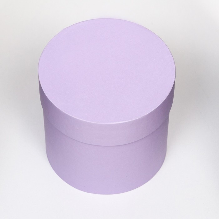 Шляпная коробка сирень, 10 х 10 см