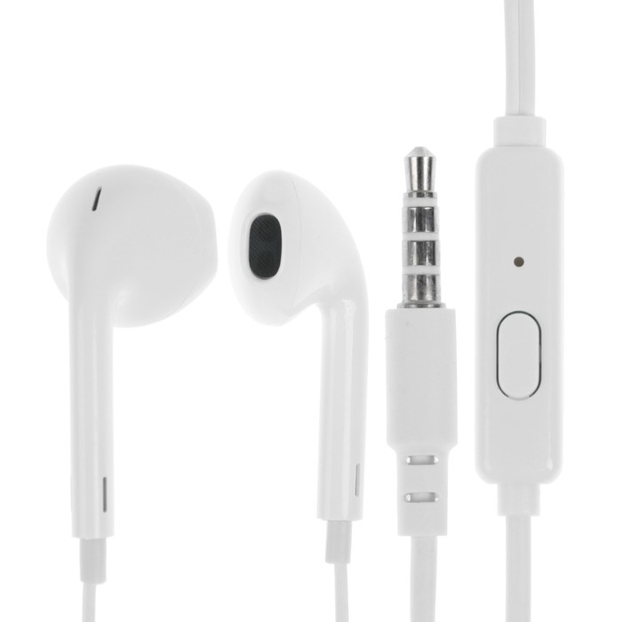 Наушники Exployd EX-HP-1462, вкладыши, микрофон, проводные, 108 дБ, 3.5 мм,1.2 м, белые Наушники Exployd EX-HP-1462, вкладыши, микрофон, проводные, 108 дБ, 3.5 мм,1.2 м, белые