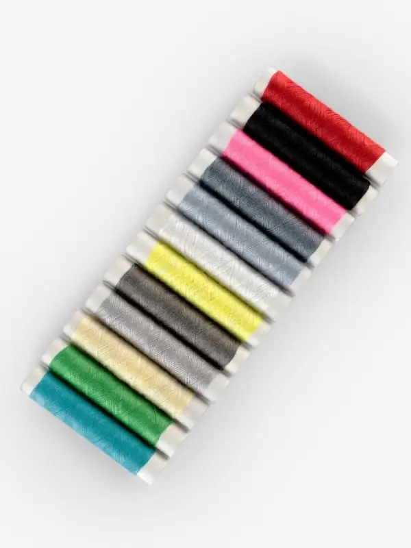 Швейный набор, 22 предмета, в чехле ПВХ, 13&times;9 см, МИКС