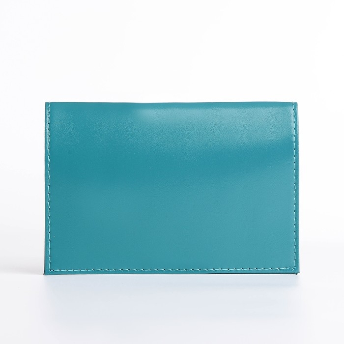 Обложка для паспорта, цвет бирюзовый Обложка для паспорта, цвет бирюзовый
