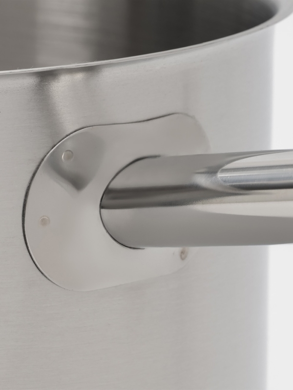 Ковш 9,8 л, d=28, h=16 см, с крышкой, толщина стенки 0,8 мм, индукция, две ручки Ковш 9,8 л, d=28, h=16 см, с крышкой, толщина стенки 0,8 мм, индукция, две ручки