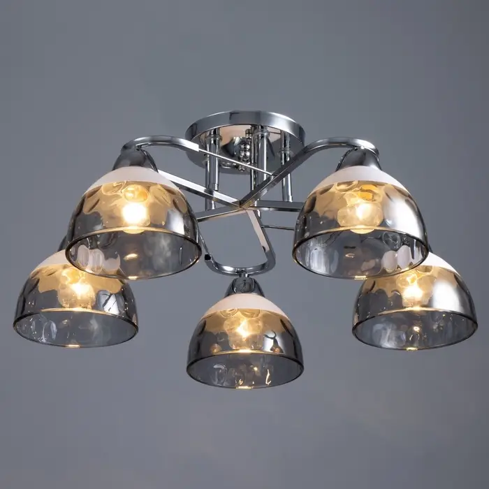 Светильник потолочный BayerLux &laquo;Аквила&raquo;, 5&times;Е27, 40 Вт, хром, 45&times;15&times;22 см