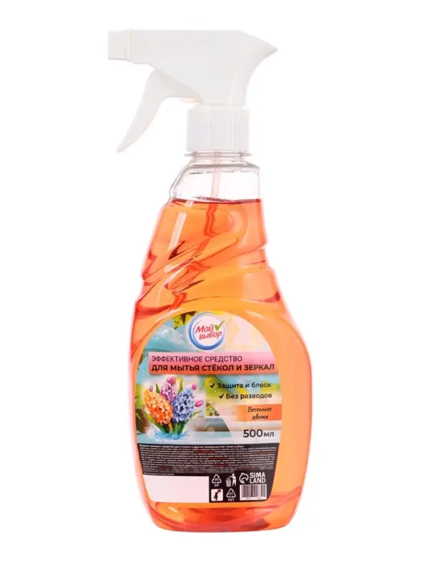 Средство для мытья стекол Мой выбор, &laquo;Весенние цветы&raquo;, 500 мл