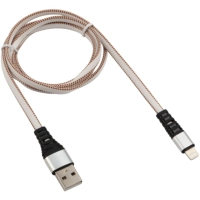 Кабель USB 2.0 - Lightning, М/М, 1 м, Rexant, бел, 18-7056